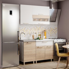 Кухня Айсбери 1.2 м (Белый/Дуб Сонома) в Серове - serov.ok-mebel.com | фото