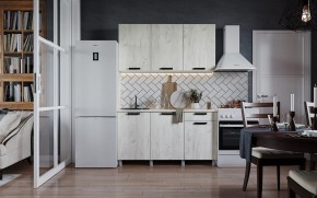 Кухня ДИОР 1500 (Белый/Дуб Крафт белый) в Серове - serov.ok-mebel.com | фото