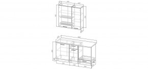 Кухонный гарнитур Белый Глянец 1600 h950 (Стол. 38мм) в Серове - serov.ok-mebel.com | фото 2