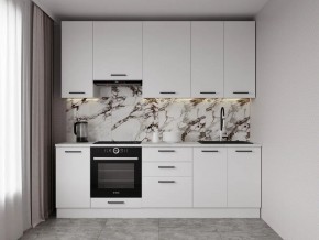 Кухонный гарнитур Белый Глянец 2400 h950 (Стол. 26мм) в Серове - serov.ok-mebel.com | фото
