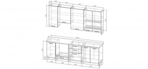 Кухонный гарнитур Белый Глянец 2400 h950 (Стол. 38мм) в Серове - serov.ok-mebel.com | фото 2