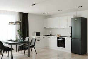 Кухонный гарнитур Белый Глянец 2600*1600 (Стол. 38мм) в Серове - serov.ok-mebel.com | фото
