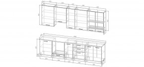 Кухонный гарнитур Белый Глянец 3000 h950 (Стол. 26мм) в Серове - serov.ok-mebel.com | фото 2