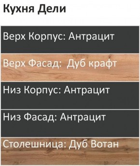 Кухонный гарнитур Дели 2000 (Стол. 38мм) в Серове - serov.ok-mebel.com | фото 3