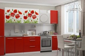 МАКИ КРАСНЫЕ Кухонный гарнитур 2.0 в Серове - serov.ok-mebel.com | фото