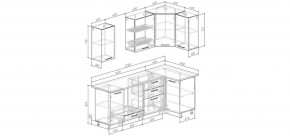Кухонный гарнитур Меренга 2200*1000 (Стол. 26мм) в Серове - serov.ok-mebel.com | фото 2