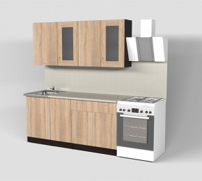 Кухня Симона Демо 1700 (Венга/Дуб Сонома) в Серове - serov.ok-mebel.com | фото