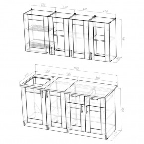 Кухня Симона Демо 1700 (Венга/Дуб Сонома) в Серове - serov.ok-mebel.com | фото 2