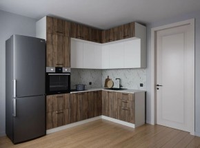 Кухонный гарнитур Старое Дерево 2200*1700 (Стол. 38мм) в Серове - serov.ok-mebel.com | фото