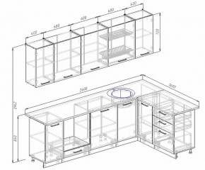 Кухонный гарнитур угловой Бланка 2600х1600 (Стол. 26мм) в Серове - serov.ok-mebel.com | фото 2