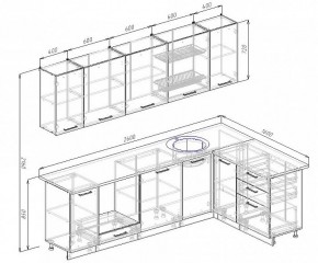 Кухонный гарнитур угловой Бланка 2600х1600 (Стол. 38мм) в Серове - serov.ok-mebel.com | фото 2