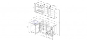 Кухонный гарнитур угловой Капри 1000*1800 (Стол. 26мм) в Серове - serov.ok-mebel.com | фото 2