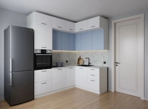 Кухонный гарнитур угловой Капри 2200*1700 (Стол. 38мм) в Серове - serov.ok-mebel.com | фото