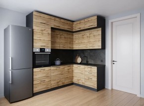 Кухонный гарнитур угловой Крафт 2200*1700 (Стол. 26мм) в Серове - serov.ok-mebel.com | фото