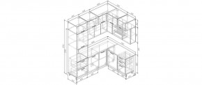 Кухонный гарнитур угловой Крафт 2200*1700 (Стол. 38мм) в Серове - serov.ok-mebel.com | фото