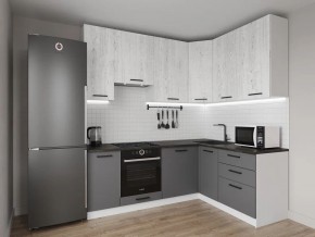 Кухонный гарнитур угловой Санторини 2200*1600 h950 (Стол. 26мм) в Серове - serov.ok-mebel.com | фото