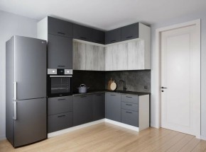Кухонный гарнитур угловой Санторини 2200*1700 (Стол. 26мм) в Серове - serov.ok-mebel.com | фото