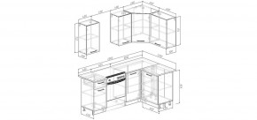 Кухонный гарнитур угловой Смоки 2000*1200 (Стол. 26мм) в Серове - serov.ok-mebel.com | фото 2