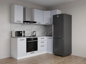 Кухонный гарнитур угловой Смоки 2200*1000 (Стол. 38 мм) в Серове - serov.ok-mebel.com | фото