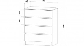 ЛЕНОРА Спальный гарнитур (модульный) графит в Серове - serov.ok-mebel.com | фото 3