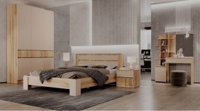 ЛЕНОРА Спальный гарнитур (модульный) кашемир в Серове - serov.ok-mebel.com | фото