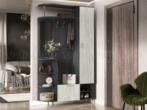 ЛИКА №2 Прихожая ЛДСП (графит/дуб крафт белый) в Серове - serov.ok-mebel.com | фото