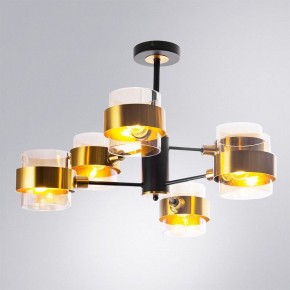 Люстра на штанге Arte Lamp Carlo A8205SP-6BK в Серове - serov.ok-mebel.com | фото 2