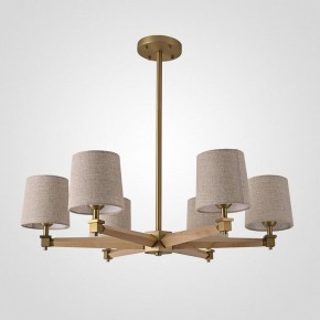 Люстра на штанге Imperiumloft Jorgenson Beige/Light wood STAVRA01 в Серове - serov.ok-mebel.com | фото