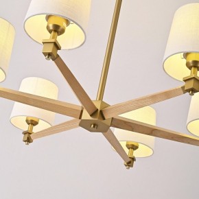 Люстра на штанге Imperiumloft Jorgenson White/Light wood STAVRA01 в Серове - serov.ok-mebel.com | фото 7