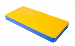 Мат гимнастический 1х0,5х0,08м цв. синий-желтый в Серове - serov.ok-mebel.com | фото