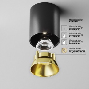 Накладной светильник Maytoni Alfa LED C064CL-12W4K-RD-B в Серове - serov.ok-mebel.com | фото 3