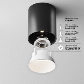Накладной светильник Maytoni Alfa LED C064CL-12W4K-RD-B в Серове - serov.ok-mebel.com | фото 4