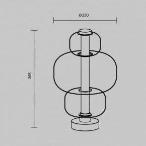 Настольная лампа декоративная Maytoni Atmos MOD364TL-L15B3K в Серове - serov.ok-mebel.com | фото 5