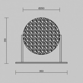 Настольная лампа декоративная Maytoni Mangata MOD387TL-L8CH3K в Серове - serov.ok-mebel.com | фото 4