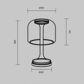 Настольная лампа декоративная Maytoni Spirito MOD286TL-L8G3K в Серове - serov.ok-mebel.com | фото 4