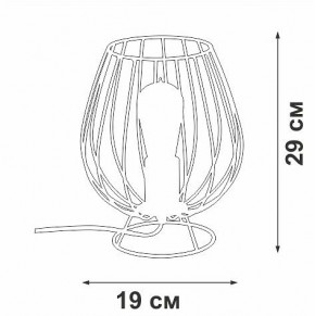 Настольная лампа декоративная Vitaluce V4296 V4296-0/1L в Серове - serov.ok-mebel.com | фото 3