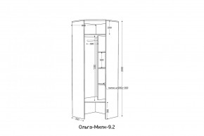 ОЛЬГА-МИЛК 9.2 Шкаф угловой с зеркалом в Серове - serov.ok-mebel.com | фото 2