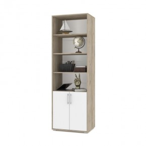 ОЛИВИЯ О21 Шкаф-стеллаж (дуб серый/белый) в Серове - serov.ok-mebel.com | фото