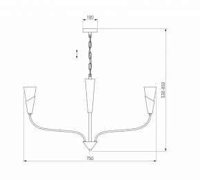 Подвесная люстра Eurosvet Rhyton 60167/6 латунь в Серове - serov.ok-mebel.com | фото 5