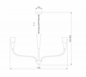 Подвесная люстра Eurosvet Rhyton 60167/8 латунь в Серове - serov.ok-mebel.com | фото 6