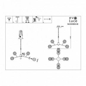 Подвесная люстра EVOLUCE Andria SLE220803-08 в Серове - serov.ok-mebel.com | фото 6