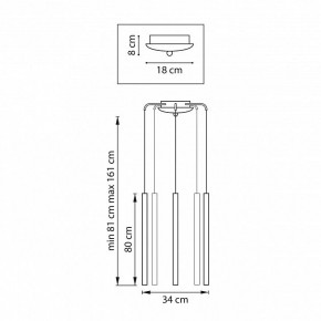 Подвесная люстра Lightstar Tubo L5T747437 в Серове - serov.ok-mebel.com | фото 3