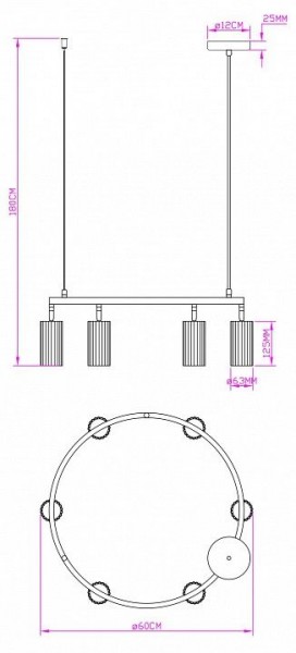 Подвесная люстра Moderli Cora V11602-6P в Серове - serov.ok-mebel.com | фото 5