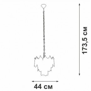 Подвесная люстра Vitaluce V5813 V5813-8/5 в Серове - serov.ok-mebel.com | фото 3