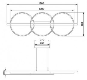 Подвесной светильник Arte Lamp Fluido A3913SP-24BK в Серове - serov.ok-mebel.com | фото 3