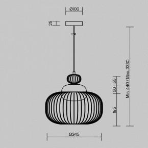 Подвесной светильник Maytoni Levitation MOD376PL-01G в Серове - serov.ok-mebel.com | фото 5