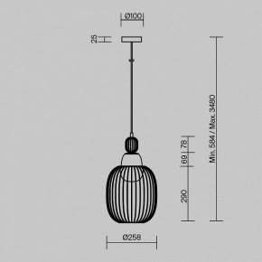 Подвесной светильник Maytoni Levitation MOD376PL-01G1 в Серове - serov.ok-mebel.com | фото 5