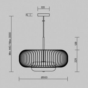 Подвесной светильник Maytoni Levitation MOD376PL-L30G3K в Серове - serov.ok-mebel.com | фото 5