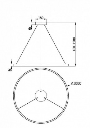 Подвесной светильник Maytoni Rim MOD058PL-L54BK в Серове - serov.ok-mebel.com | фото 4