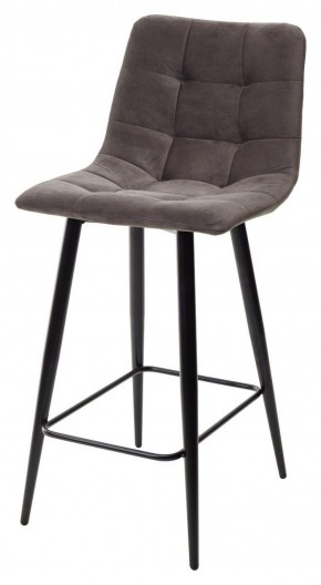 Полубарный стул CHILLI-QB графит #14, велюр / черный каркас (H=66cm) М-City в Серове - serov.ok-mebel.com | фото